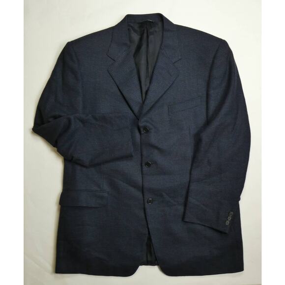 men's Canali sport coat, 44R, navy, very soft, 100% wool, MINT